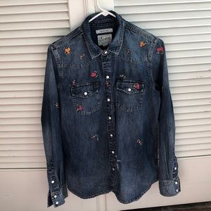 Jean bottom down shirt